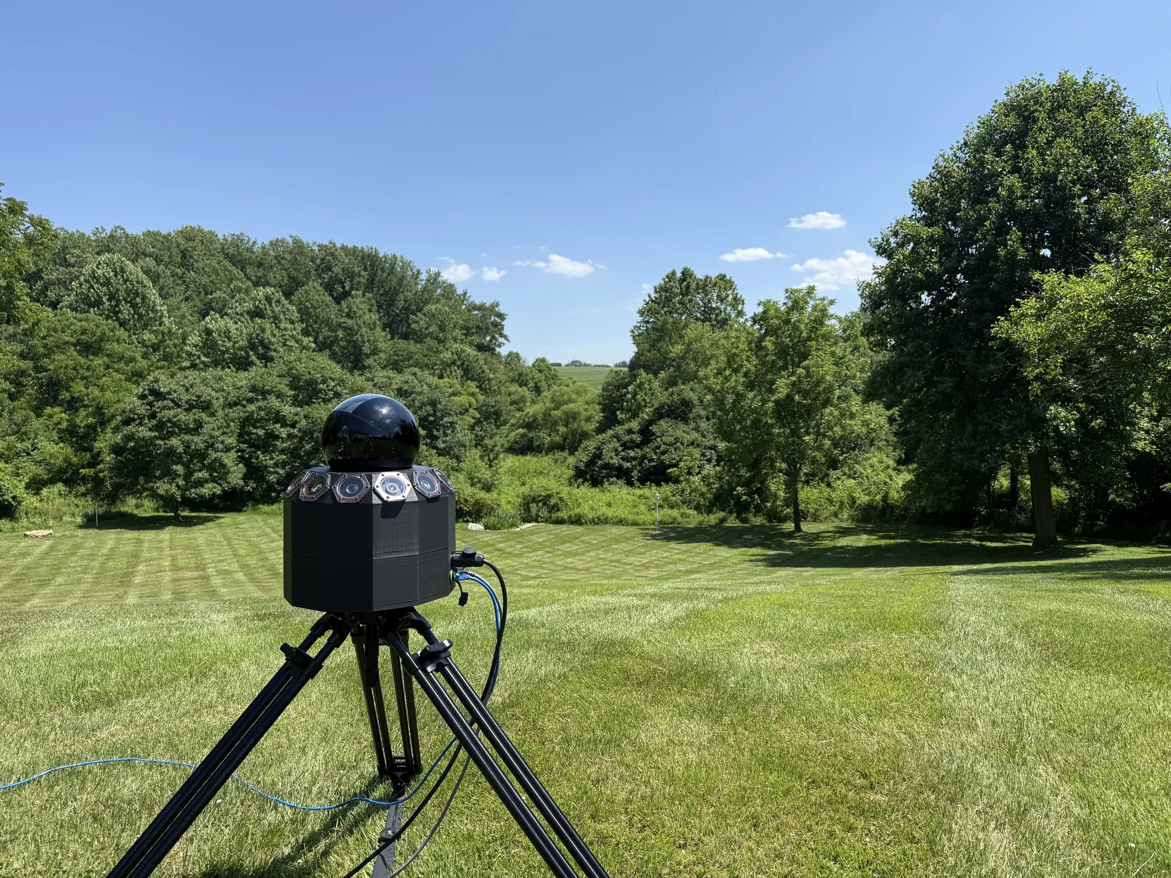 360EAGLE optical system on a tripod during range testing